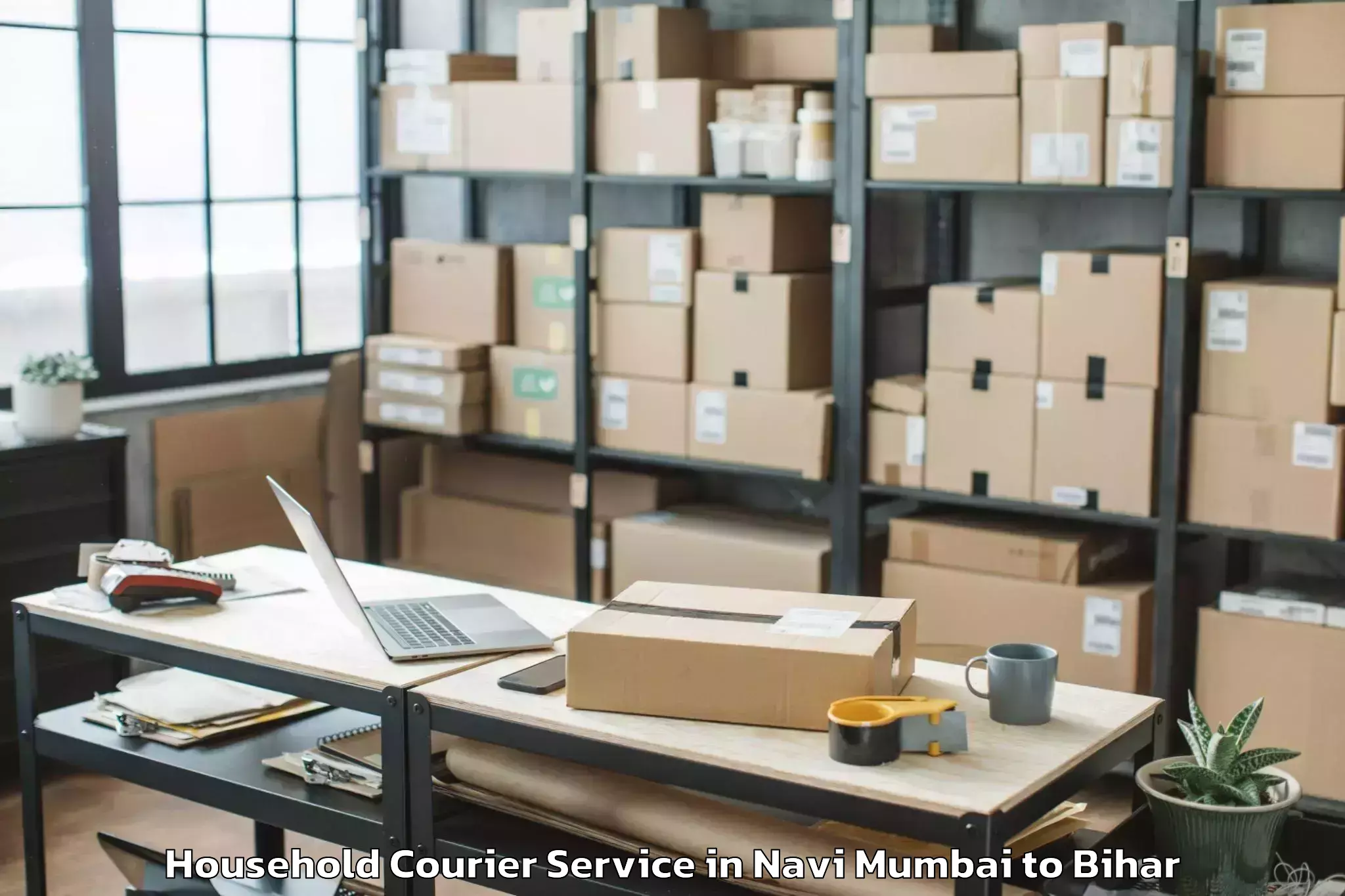 Reliable Navi Mumbai to Terhagachh Household Courier